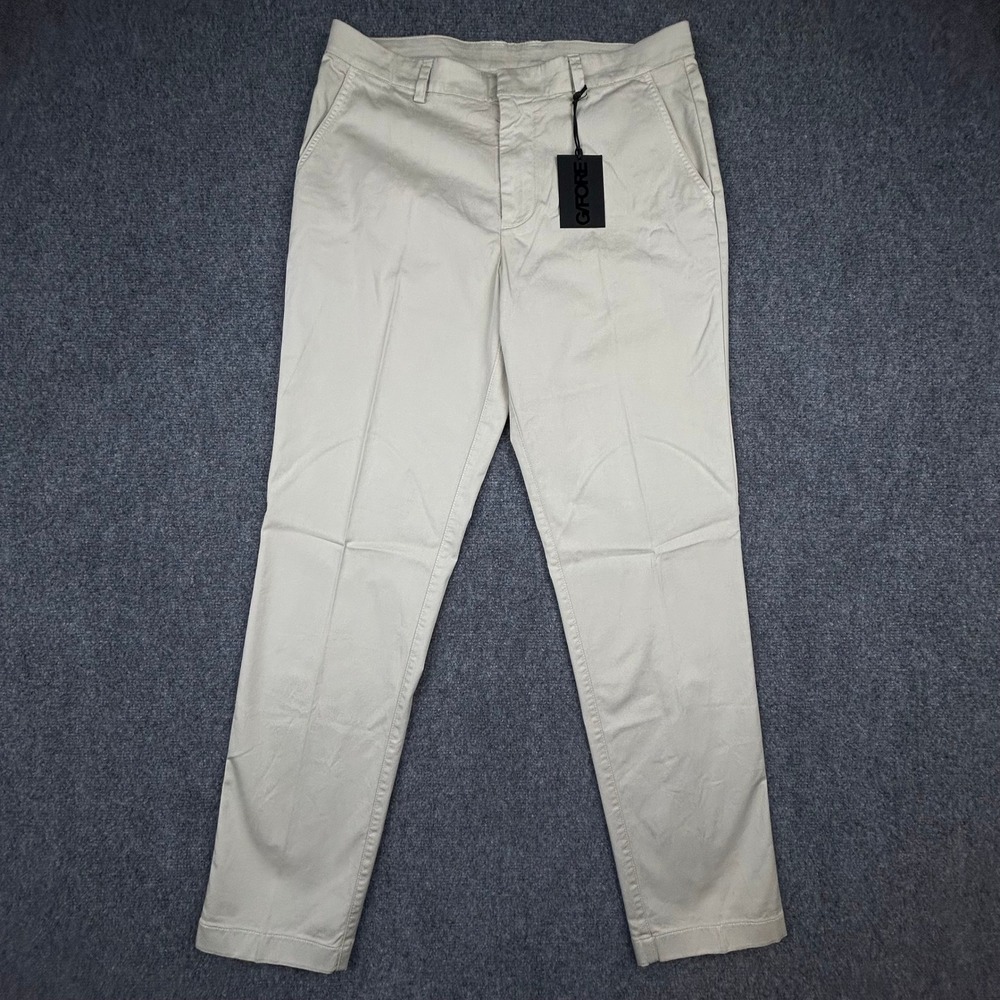 G/FORE All Play Golf Pants Mens 32 Stone Khaki Stretch Chino 5-Pocket Trouser